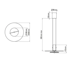 Suspension*DCW éditions Paris Suspension, Delumina, , Ø40cm, H17,3cm - transparent