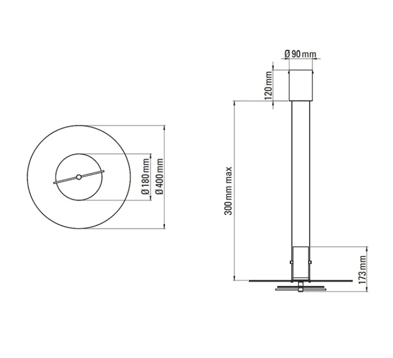 Suspension*DCW éditions Paris Suspension, Delumina, , Ø40cm, H17,3cm - transparent