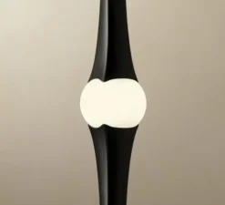 Suspension, Dew Horizontal, noir, LED, dim, 2700k, 782 lm, Ø4,3cm, H99,5cm - LEDs C4