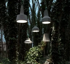 Suspension*Karman Suspension d'extérieur, EOLO, , LED, H34cm, Ø24cm - gris