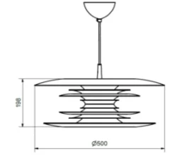 Suspension*Belid Suspension, Diablo, , Ø50cm, H19,8cm - vert forêt