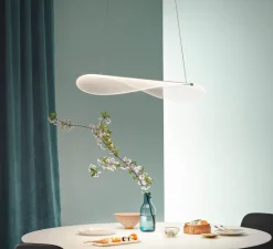 Suspension*Stilnovo Suspension, Diphy, , LED, dim, 3000K, 2620lm, L75,6cm, H8,1cm - transparent