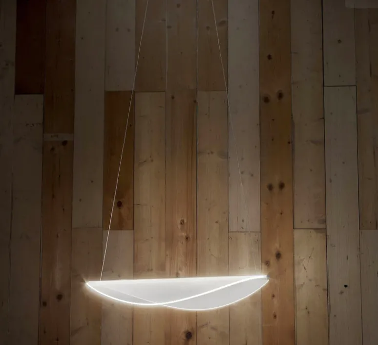 Suspension*Stilnovo Suspension, Diphy, , LED, dim, 3000K, 2620lm, L75,6cm, H8,1cm - transparent