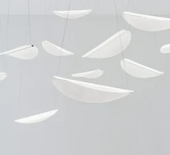 Suspension*Stilnovo Suspension, Diphy, , LED, dim, 3000K, 2620lm, L75,6cm, H8,1cm - transparent