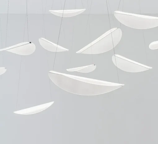 Suspension*Stilnovo Suspension, Diphy, , LED, dim, 3000K, 2620lm, L75,6cm, H8,1cm - transparent