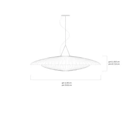 Suspension, DIVA, blanc, Ø62cm - Celine-Wright