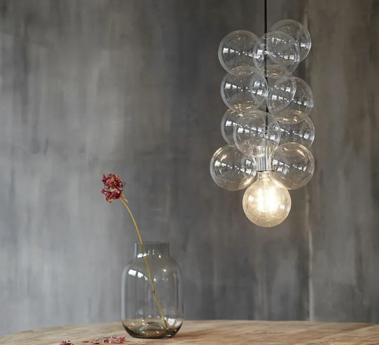 Suspension, Diy, transparent, argent, H48cm, Ø12cm - House Doctor