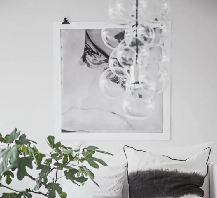 Suspension, Diy, transparent, argent, H48cm, Ø12cm - House Doctor