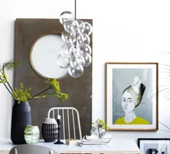 Suspension, Diy, transparent, argent, H48cm, Ø12cm - House Doctor