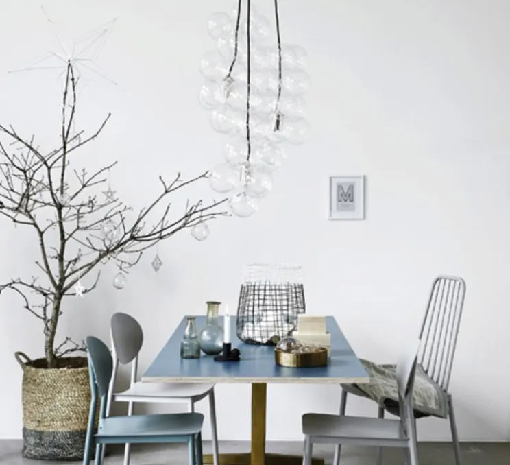 Suspension, Diy, transparent, argent, H48cm, Ø12cm - House Doctor