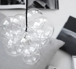 Suspension, Diy, transparent, argent, H48cm, Ø12cm - House Doctor