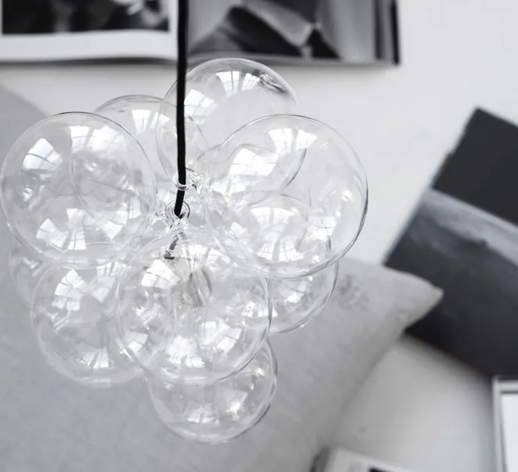 Suspension, Diy, transparent, argent, H48cm, Ø12cm - House Doctor