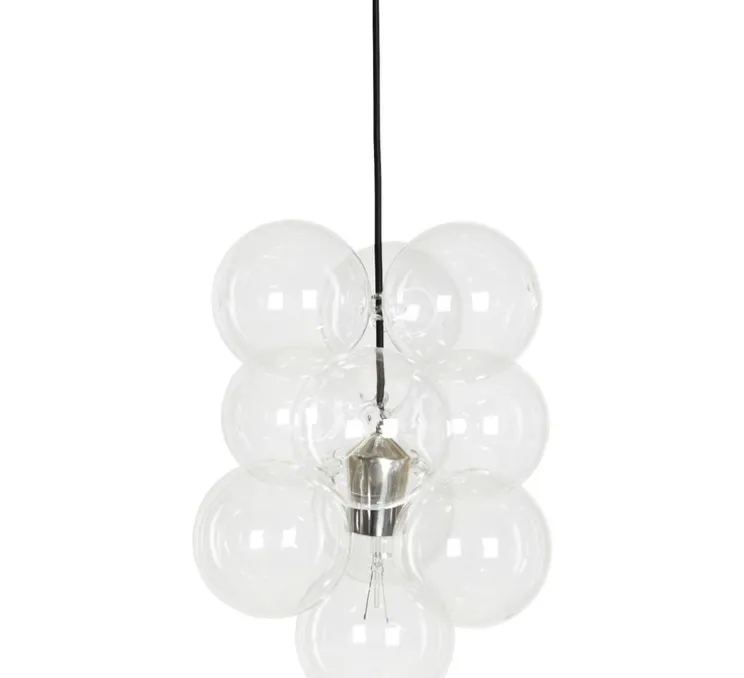 Suspension, Diy, transparent, argent, H48cm, Ø12cm - House Doctor