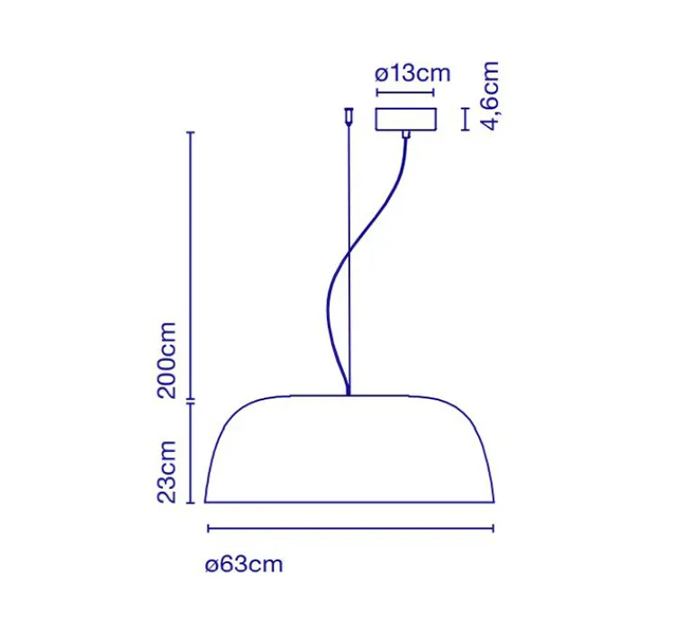 Suspension*Marset Suspension, Djembé 65.35, , LED, 2700K, 1844lm, Ø64,6cm, H35cm - blanc RAL 1013