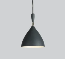 Suspension*Northern Suspension, Dokka, gris foncé, Ø16,5cm, H24,5cm - gris clair