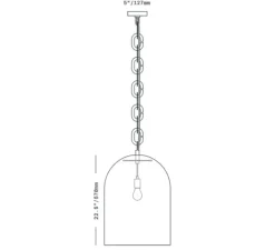 Suspension*SkLO Studio Suspension, Dome 22, , Ø43cm, H57cm - blanc