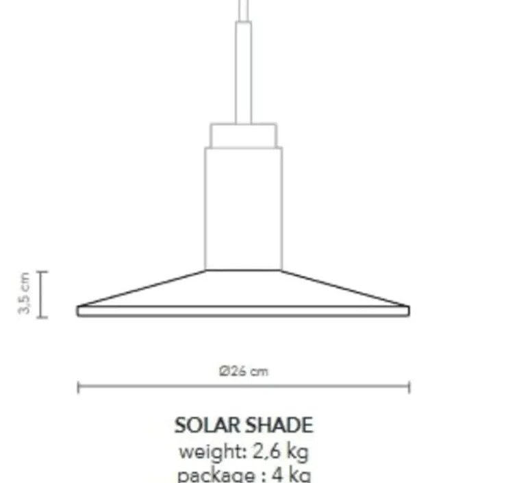 Suspension*Anour Suspension, Donya Onyx Solar Shade, , Ø26cm, H23,8cm - mix