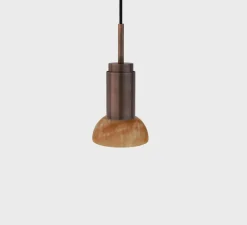 Suspension, Donya Onyx Moon Shade, Ambre, Ø12cm, H25,3cm - Anour