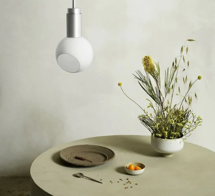 Suspension, Donya Sphere, blanc, Ø15cm, H35,3cm - Anour