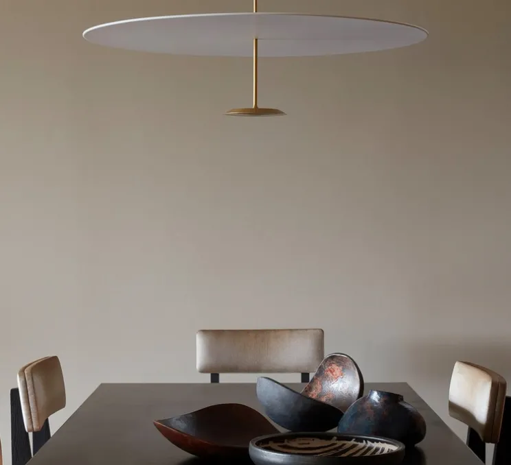 Suspension, Dot 1100, laiton, LED, dim, 2700K, 2139 lm, Ø110cm, H45,5cm - Lumina