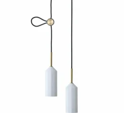 Suspension double, Pliverre, blanc, Ø8,5cm, H30cm - Le Klint