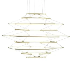 Suspension*Nemo Lighting Suspension, Drop 9, , LED, dim, 1-10V, 2700K, 8700 lm, Ø110cm, H66cm - or satiné