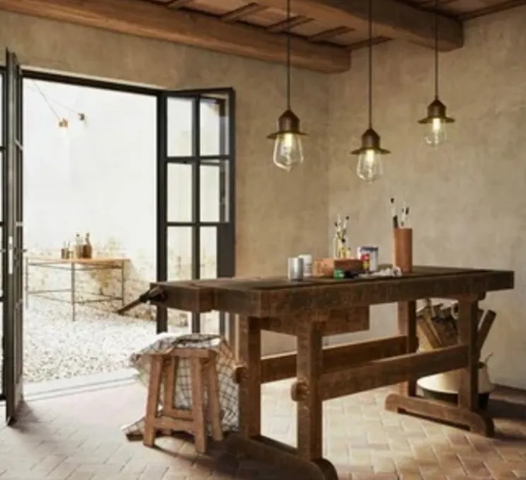 Suspension, Drop 270.13.ORT, cuivre et laiton, IP55, Ø21cm, H30,1cm - Il Fanale