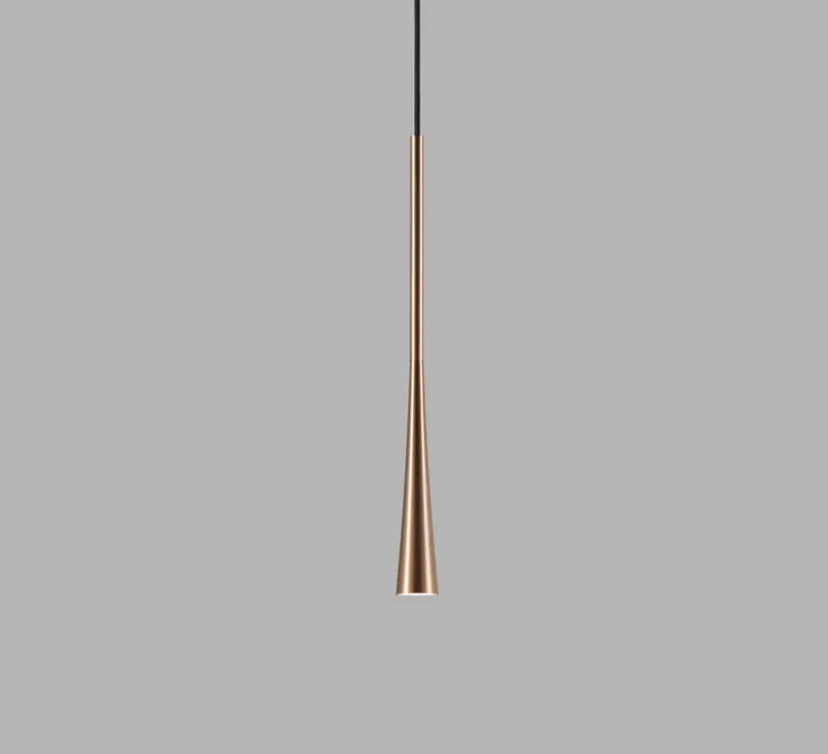 Suspension, Drop S1, rose gold, LED, 2700K, 200lm, Ø7cm, H60cm - Light Point