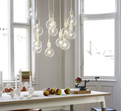 Suspension|Enfants*Muuto Suspension, E27, , LED, H23cm, Ø12,5cm - blanc