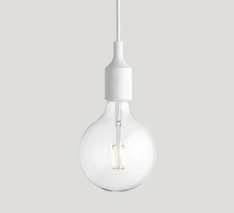 Suspension|Enfants*Muuto Suspension, E27, , LED, H23cm, Ø12,5cm - blanc