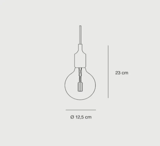Suspension|Enfants*Muuto Suspension, E27, , LED, H23cm, Ø12,5cm - blanc