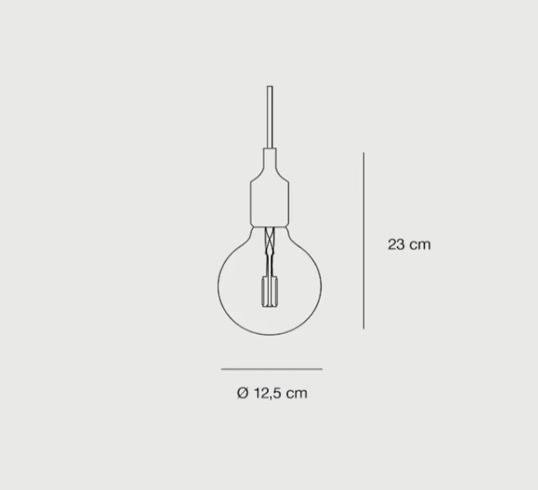 Suspension|Enfants*Muuto Suspension, E27, , LED, H23cm, Ø12,5cm - blanc