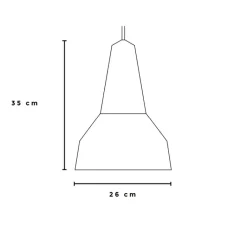 Suspension|Enfants*Schneid Suspension, Eikon Basic, , Ø26cm, H35cm - noyer et blanc