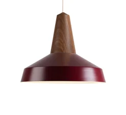 Suspension, Eikon Circus, noyer et burgundy, Ø40cm, H35cm - Schneid
