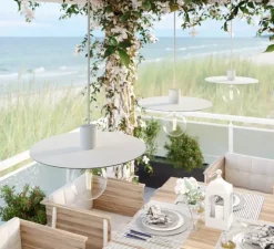 Suspension*Creative Cables Suspension, Eiva Elegant, , IP65, Ø40cm, H7,5cm - blanc