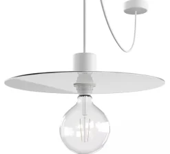 Suspension*Creative Cables Suspension, Eiva Elegant, , IP65, Ø40cm, H7,5cm - blanc