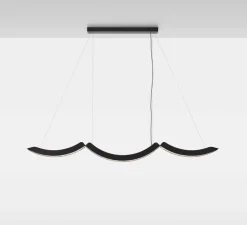 Suspension*Brokis Suspension, Elo, , LED, dim, 2700-6500K, L150cm, H103,6cm - noir et blanc