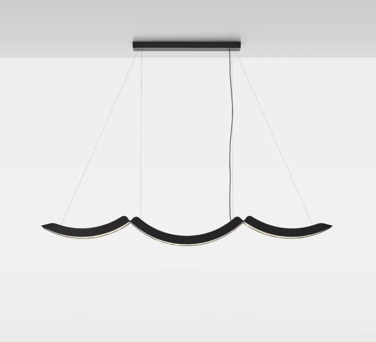 Suspension*Brokis Suspension, Elo, , LED, dim, 2700-6500K, L150cm, H103,6cm - noir et blanc