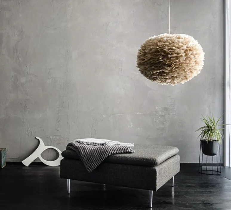 Suspension*Umage Suspension, Eos brown L, plumes d'oie, , Ø65cm, H40cm - marron