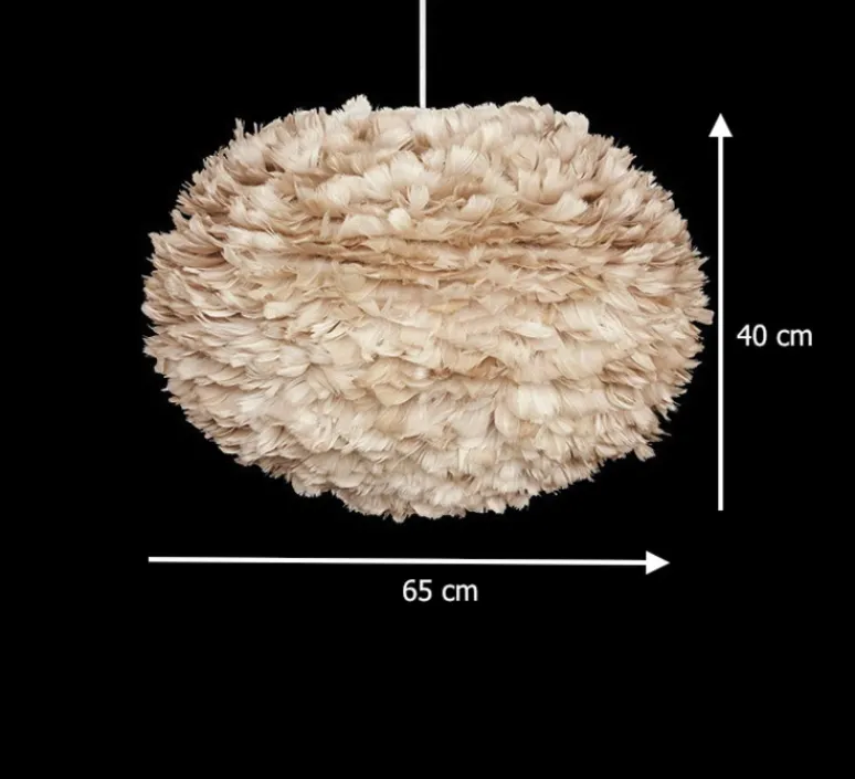 Suspension*Umage Suspension, Eos brown L, plumes d'oie, , Ø65cm, H40cm - marron