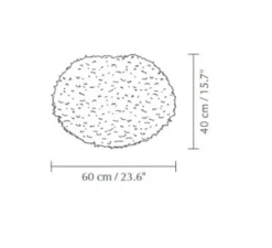 Suspension, Eos large, bleu clair, Ø60cm, H40cm - Umage