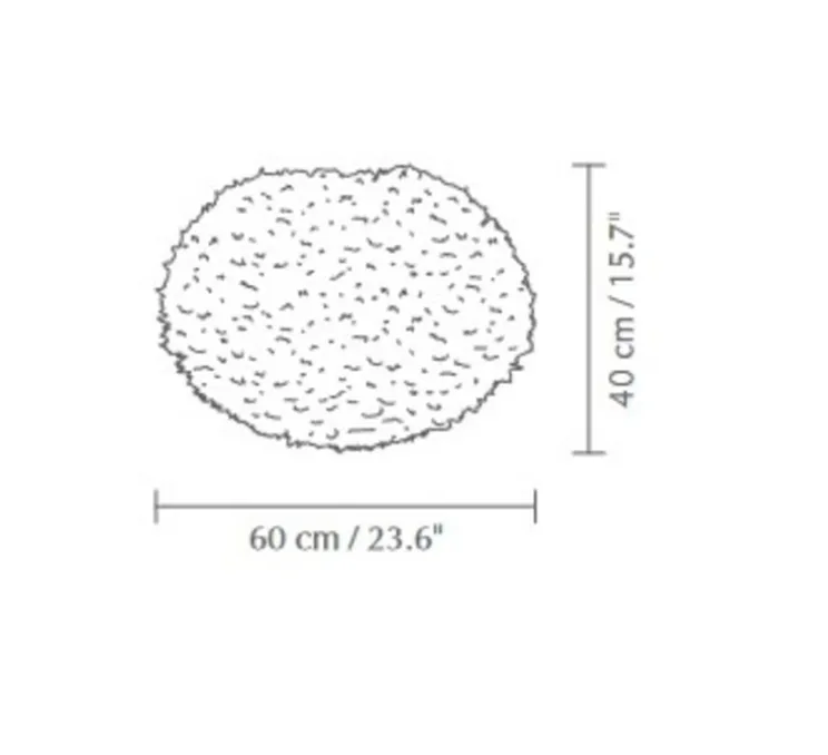 Suspension, Eos large, bleu clair, Ø60cm, H40cm - Umage