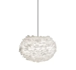 Suspension, Eos M, blanc, câble noir, H30cm, Ø45cm - Umage