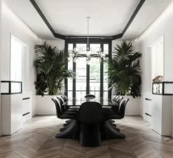 Suspension, Eos M, blanc, câble noir, H30cm, Ø45cm - Umage