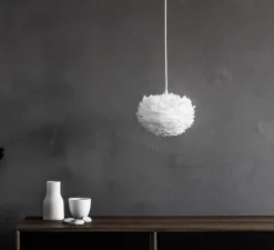 Suspension*Umage Suspension, Eos mini avec câble Rosette , , Ø35cm, H30cm - blanc