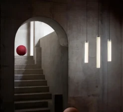 Suspension*LZF Suspension, Estela Vertical, , LED, dim, 2700K, 980 lm, Ø7cm, H44cm - blanc ivoire