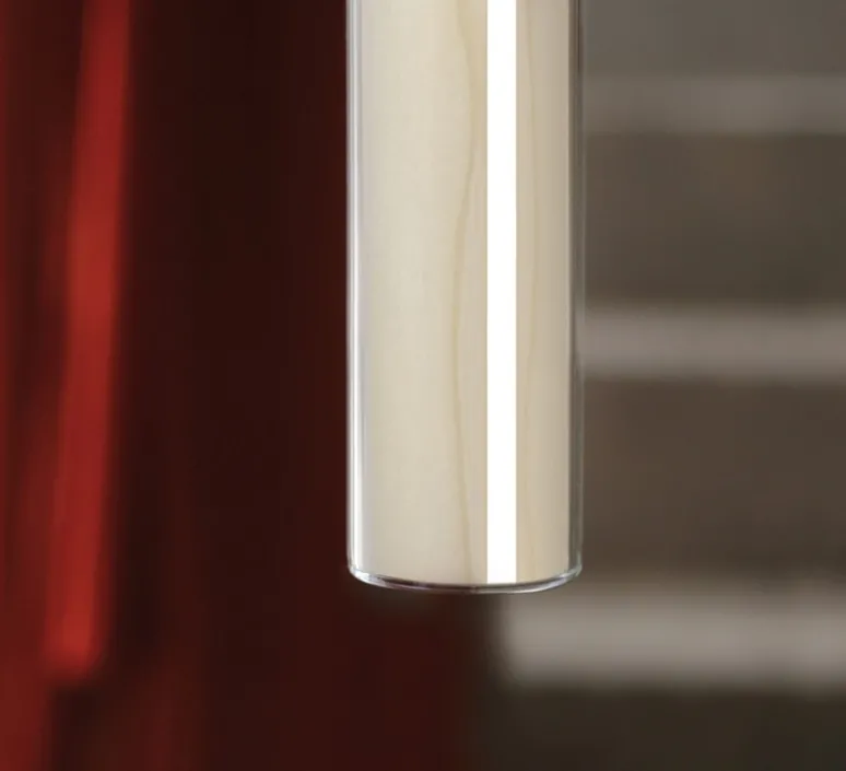 Suspension*LZF Suspension, Estela Vertical, , LED, dim, 2700K, 980 lm, Ø7cm, H44cm - blanc ivoire