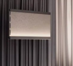 Suspension, Etnia F68, Gris clair, IP40, LED, 2700K, 3690 lm, L90cm, H46cm - Fabbian