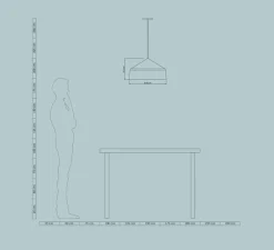 Suspension*Easy Light by Carpyen Suspension, Ezaro, , IP44, Ø40cm, H22,5cm - bleu océan