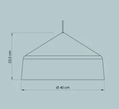 Suspension, Ezaro, vert épicea, IP44, Ø40cm, H22,5cm - Easy Light by Carpyen